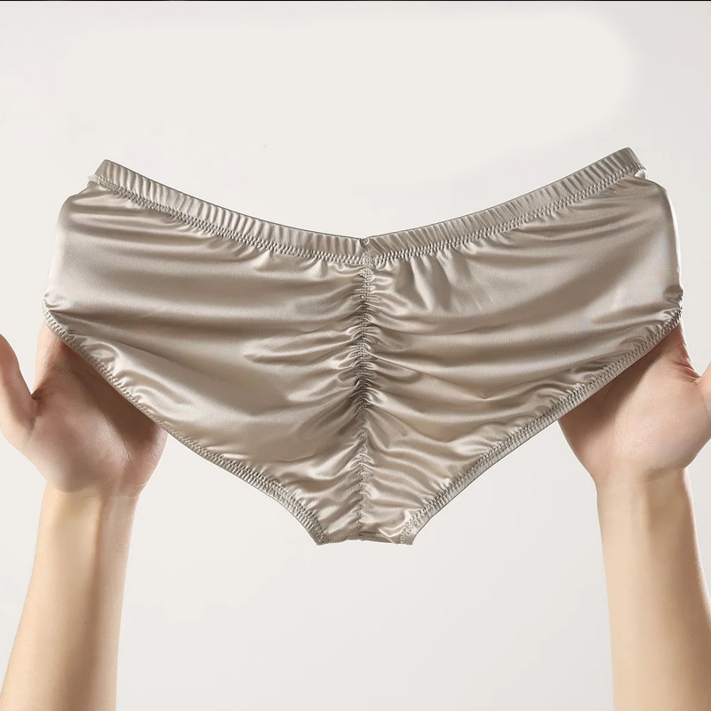 Pouch Boxer Pouch - 4pcs Mens Briefs Shinny Satin Low-rise