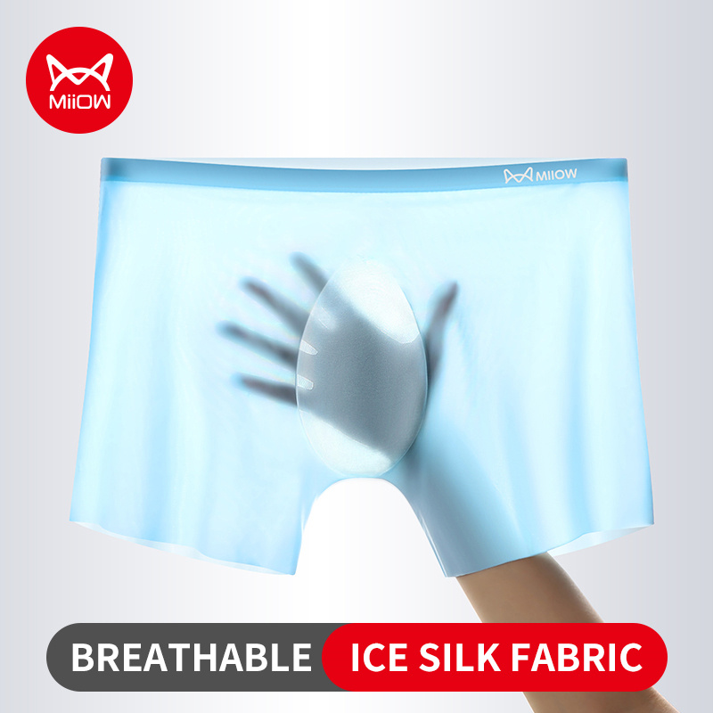 MiiOW 3Pcs Summer Ice Silk Men - Boxer Shorts Modal recension och pris