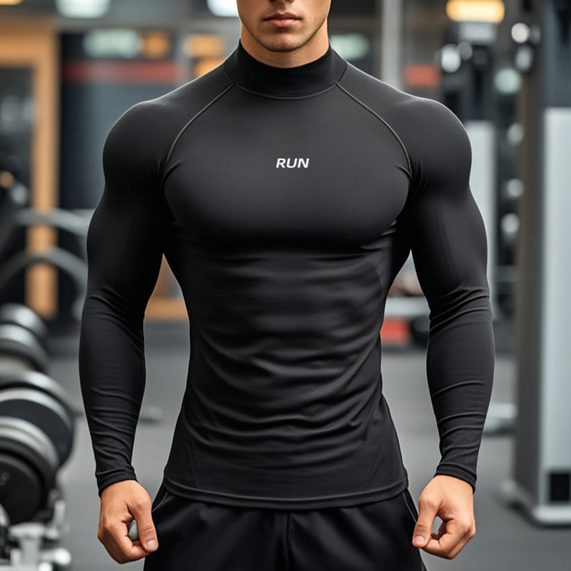Men's Running Turtleneck Quick - T Shirt Tight Fit recension och pris