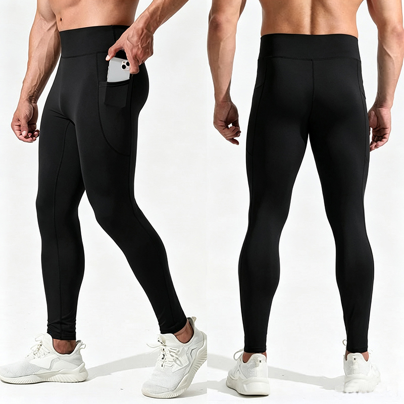 Men High Waist Compression Lon - Compression Long Pant recension och pris