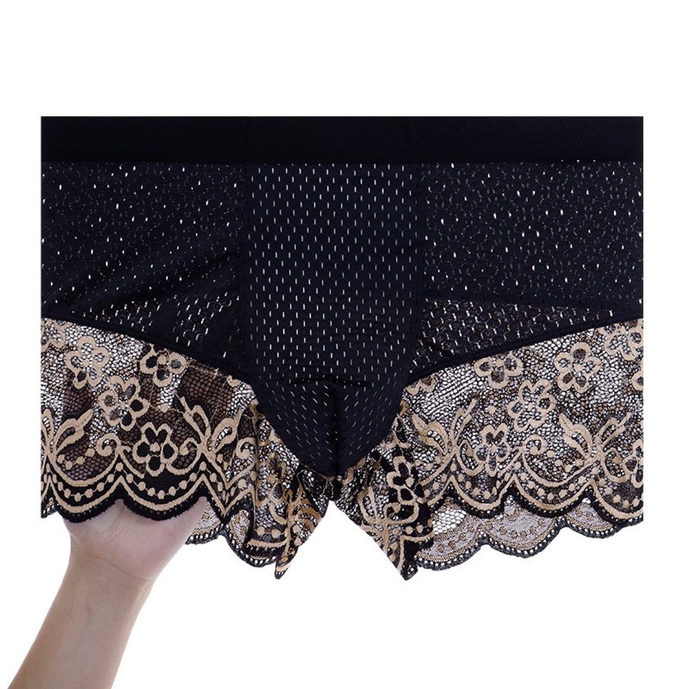 Men's Ice Silk Lace Mesh Boxer - Pouch Boxer Pouch recension och pris
