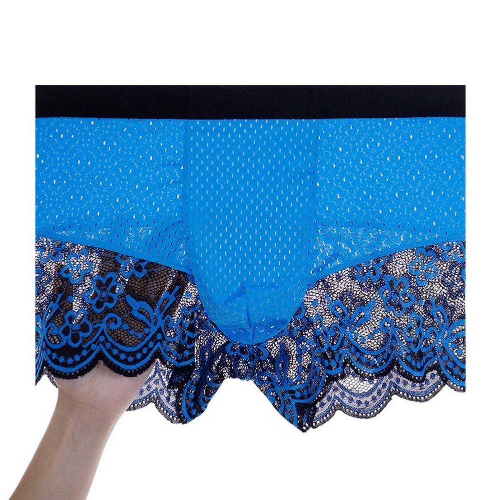 Men's Ice Silk Lace Mesh Boxer - Pouch Boxer Pouch recension och pris
