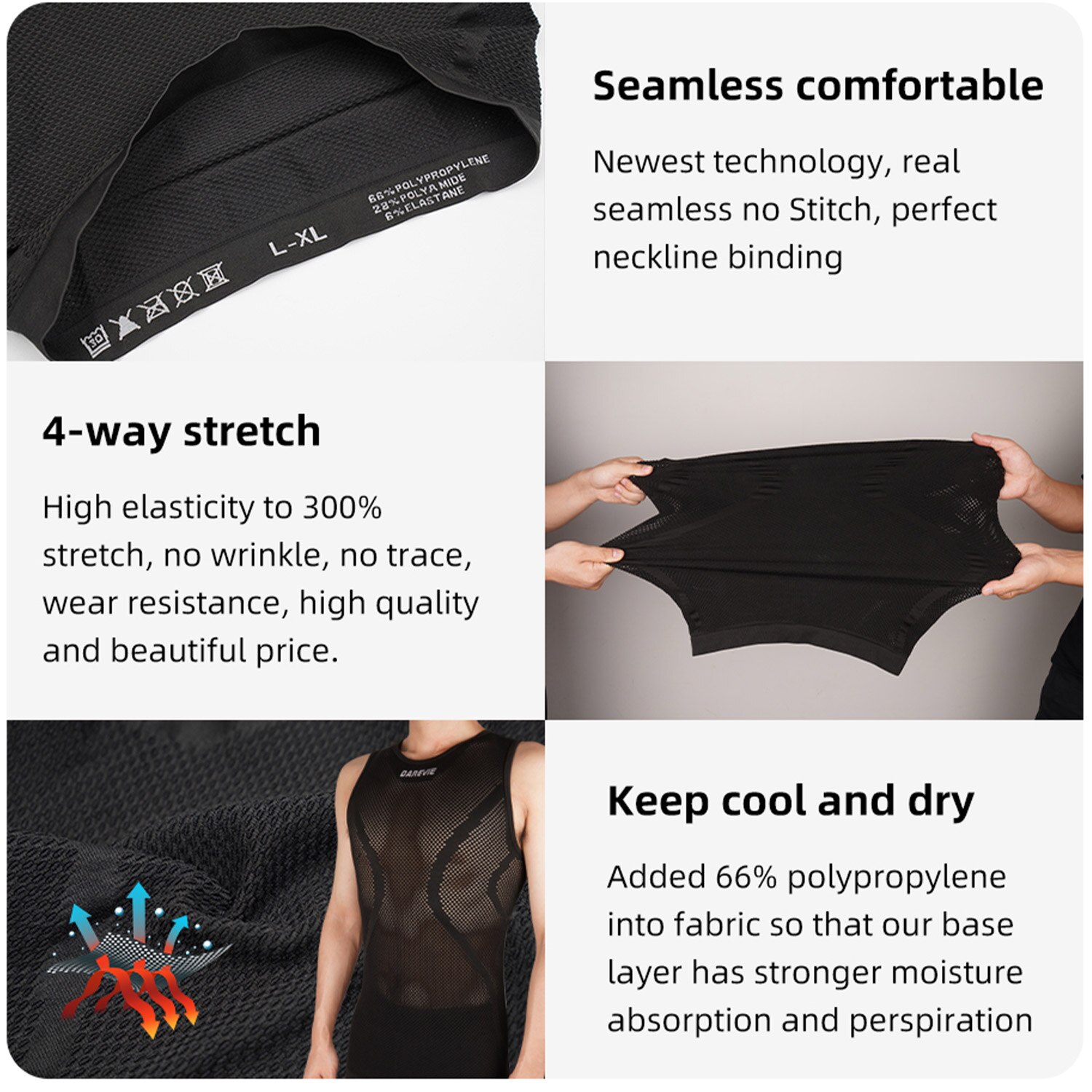 DAREVIE Cycling First Layer Ma - Sleeveless Undershirt recension och pris