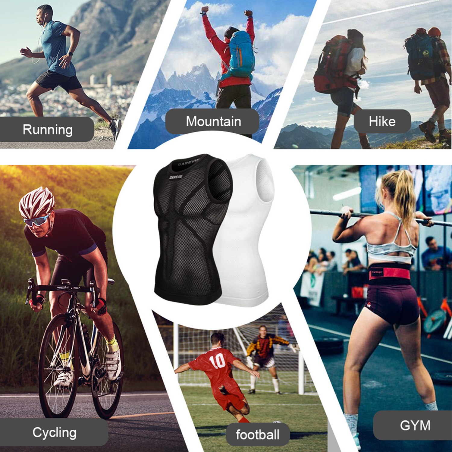 DAREVIE Cycling First Layer Ma - Sleeveless Undershirt recension och pris