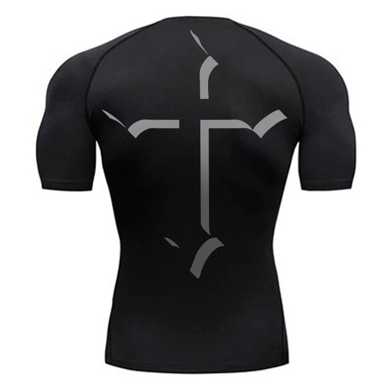 Cross Print Compression Shirt  - Base Layer Top recension och pris