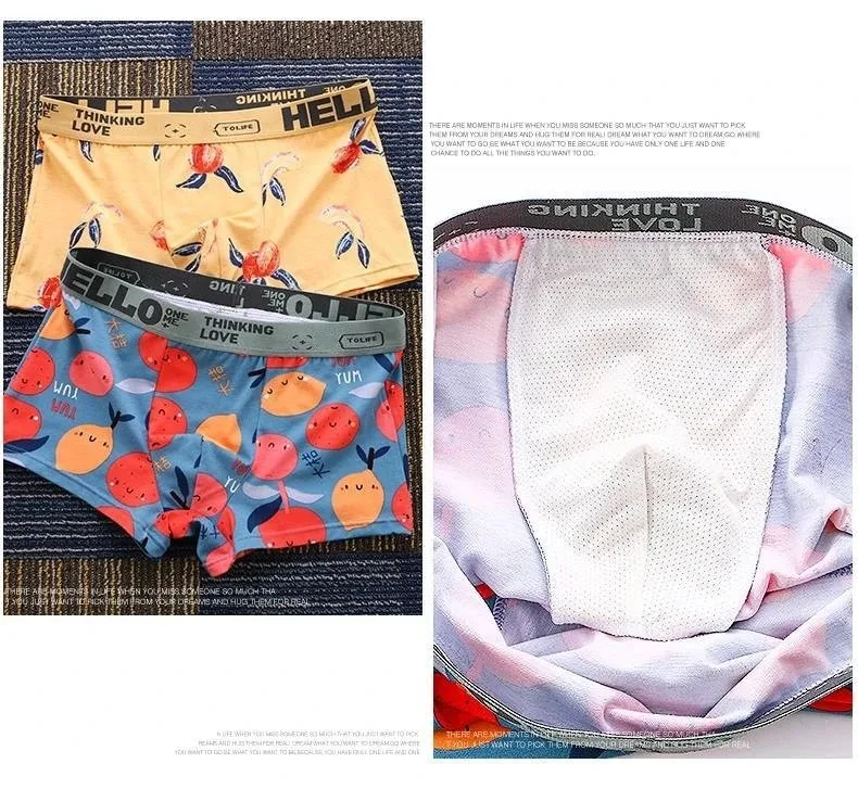 1/2/4 PCS Men's Printed Sports - Boxer Brief Pack Cotton recension och pris