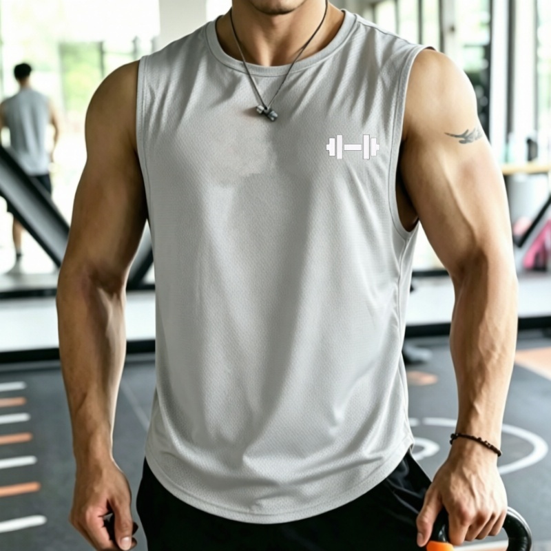 2026 Men mesh Quick Dry Tank T - Undershirt Crew Neck recension och pris
