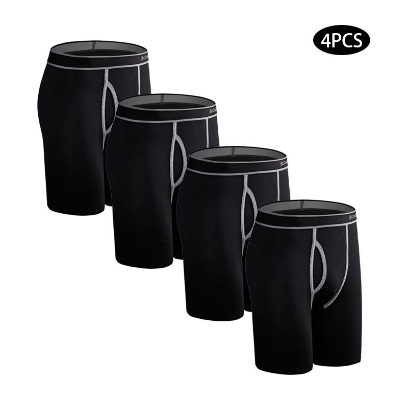 4pcs Long Cotton Underwear Man - Boxer Brief Pack Cotton recension och pris
