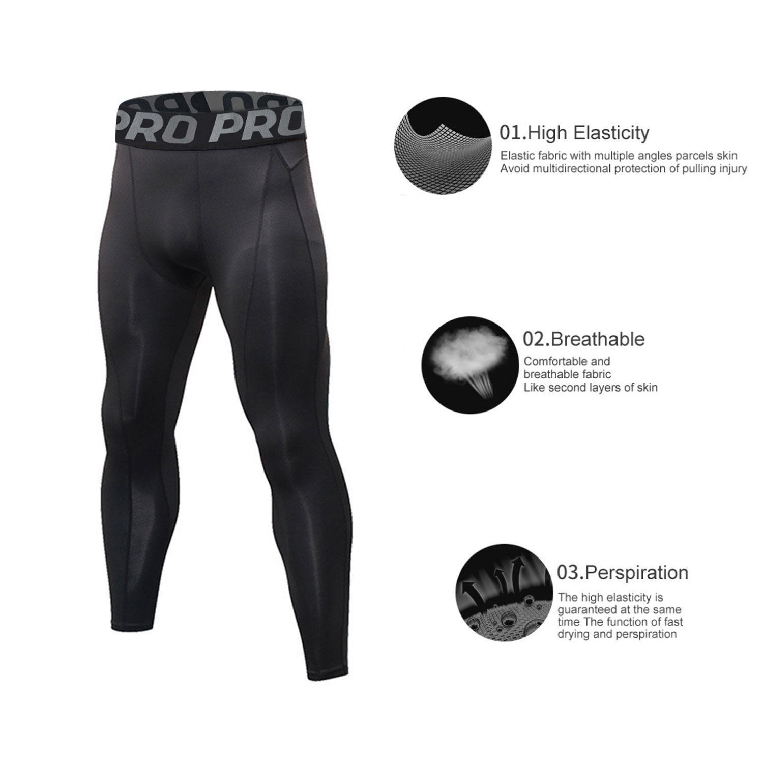 Mens Workout Compression Set P - Compression Long Pant recension och pris
