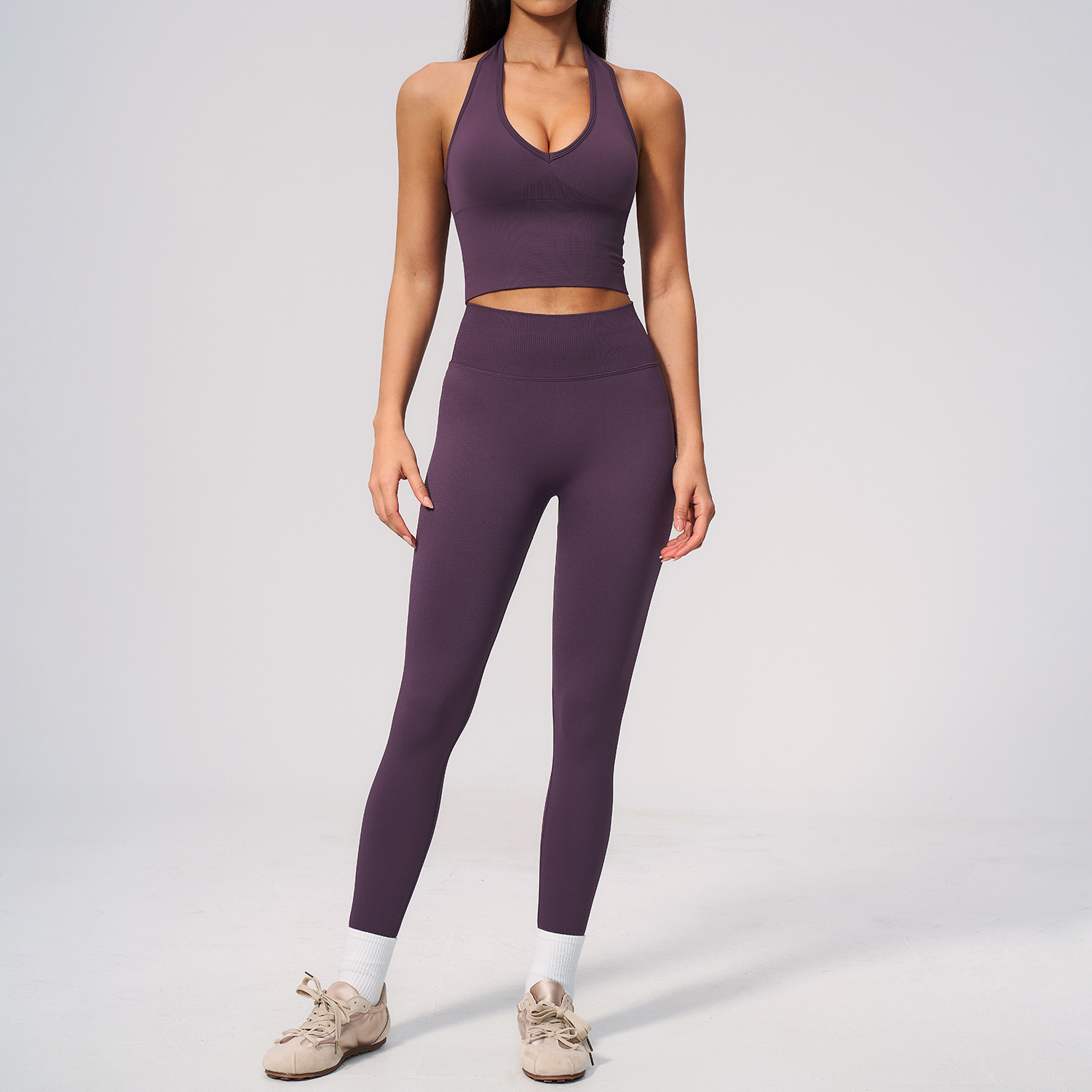 Seamless Yoga Suit 2PCS Women  - Compression Shorts Athletes recension och pris