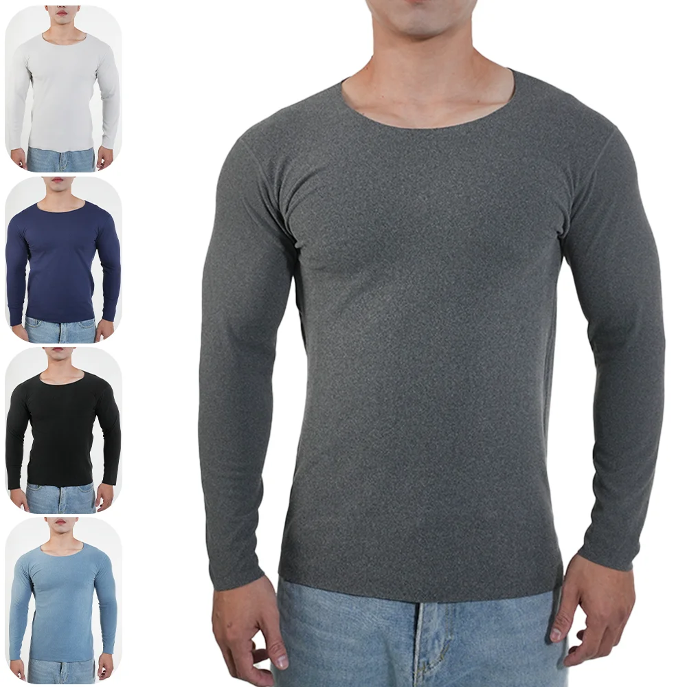 Men Thermal Underwear Long Sle - Undershirt Crew Neck recension och pris