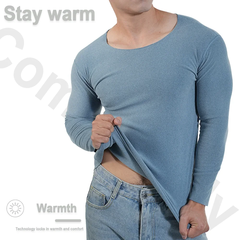 Men Thermal Underwear Long Sle - Undershirt Crew Neck recension och pris