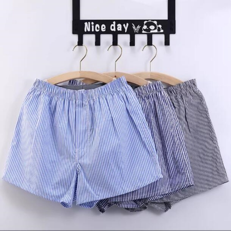 3 pc/lot M-3XL Classic Plaid M - Boxer Brief Pack Cotton recension och pris