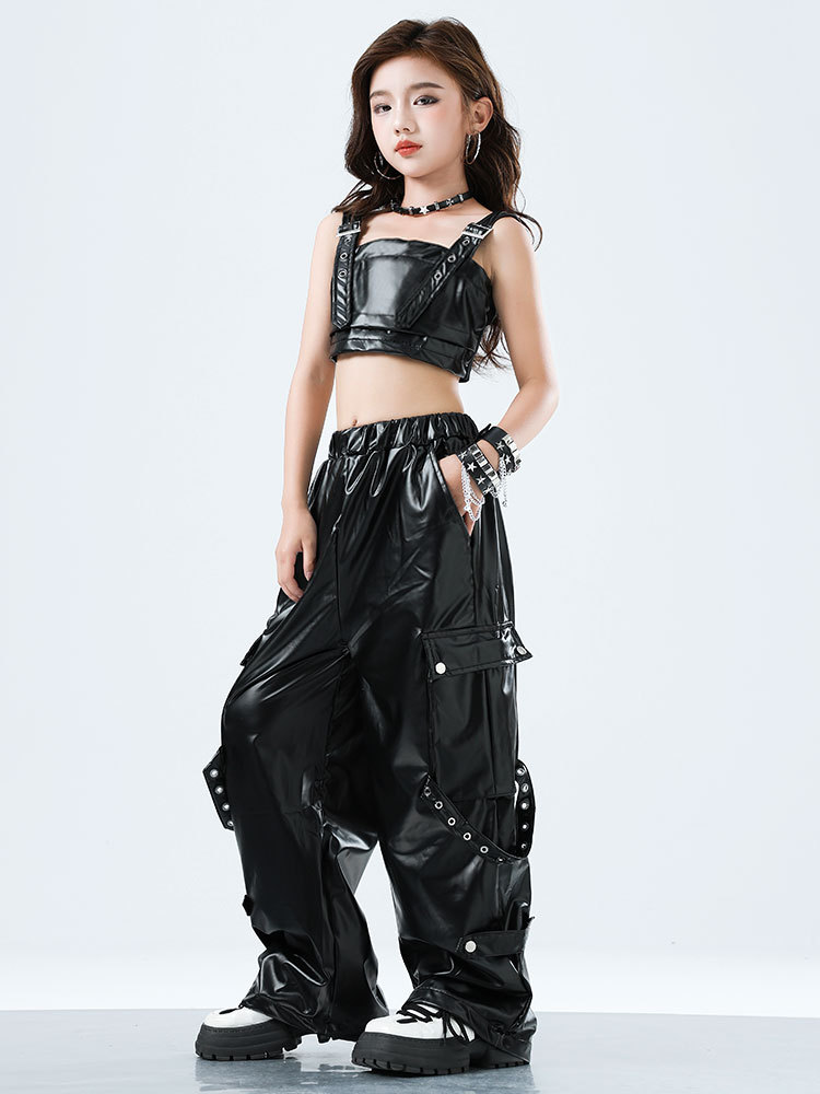 Kid Kpop Hip Hop Clothing Blac - Suspender Tank Top recension och pris